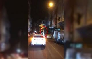 Konvoyda silahla havaya ateş açan maganda yakalandı