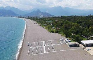 Konyaaltı sahilinde tuvalet ve giyinme kabini sayıları...