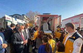 Konya’da Acil Sağlık Haftası kapsamında öğrenciler...