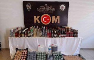 Konya’da yeni yıl öncesi kaçak içki operasyonu:...