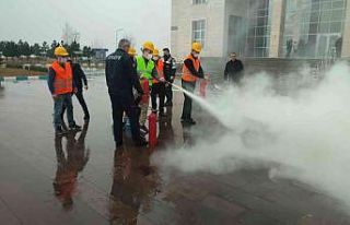 KSBÜ’de yangın ve acil durum tatbikatı