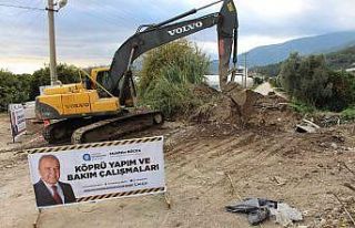 Kumluca Hacıveliler Köprüsü’nde yenileme çalışması