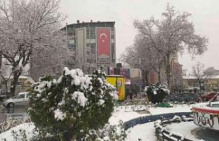 Kütahya’da kar kartpostallık görüntüler oluşturdu