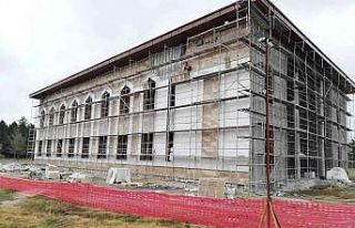 Kütahya’da Mehmetçik Camii inşaatı hızla devam...
