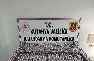 Kütahya’da yolcu otobüsünde binlerce sentetik...