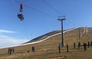 Ladik Akdağ’da nefesleri kesen tatbikat
