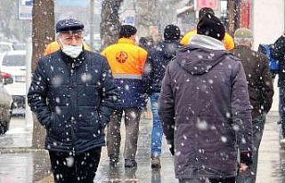 Lapa lapa yağan kar sevindirdi