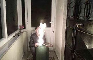 Lise öğrencisi 50 TL’ye biyogaz üretti