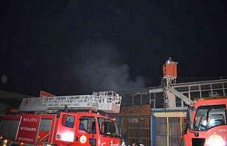 Malatya’da sanayi sitesinde korkutan yangın