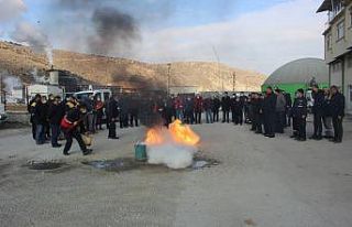 Malatya’da yangın ve kurtarma eğitimi