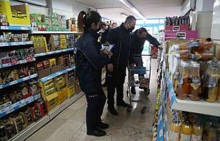 Melikgazi Zabıtasından marketlere fiyat denetimi