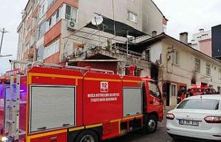 Menteşe’de baca yangını