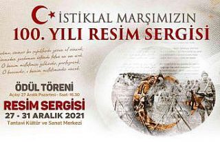 Meram’da İstiklal Marşı konulu resim sergisi...