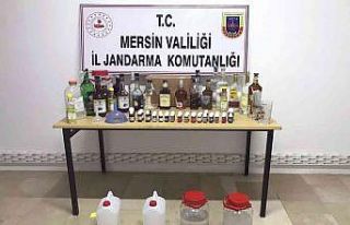 Mersin’de 106 litre sahte içki ele geçirildi