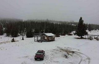 Mersin’e mevsimin ilk karı lapa lapa yağdı