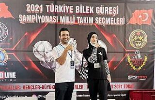 Miray, bilek güreşinde Dünya 5’incisi oldu