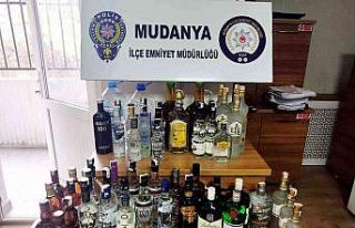 Mudanya’da 55 litre sahte içki ele geçirildi