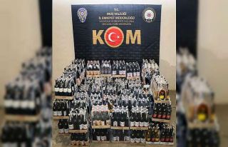 Muş’ta gümrük kaçağı alkollü içki ele geçirildi