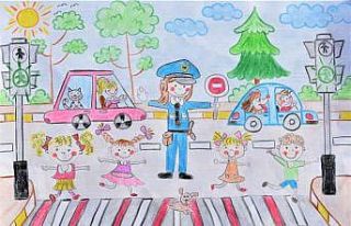 Öğrenciler hayallerindeki polisi şiir ve resimlerine...