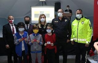 Öğrencilere trafik güvenliği eğitimi verildi
