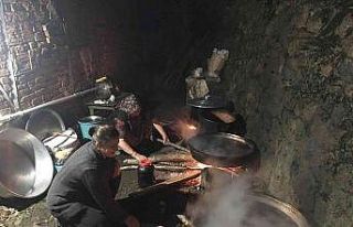 Ordu’da doğal armut pekmezinin yapımı başladı