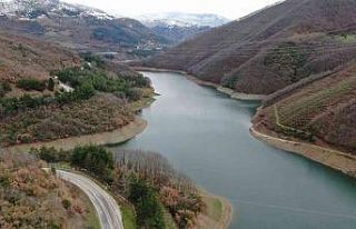 (Özel) Bursa’nın barajları doluyor...Yoğun kar...