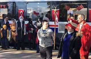 Özel çocukların trenle masalsı yolculuğu