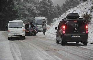 (Özel) Kazdağları’nda kar çileye döndü