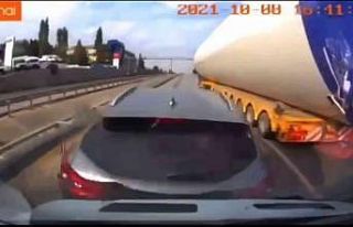 (Özel) Trafik kaosu araç kameralarına yansıdı