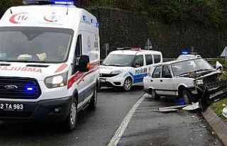 Patlayan lastik kazaya sebep oldu: 2 yaralı
