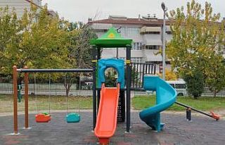 Plevne Parkı’nda yenileme çalışması yapıldı