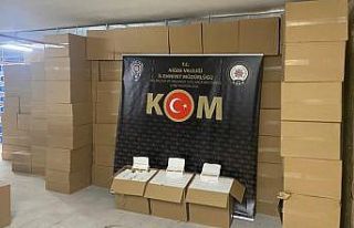Polis ekipleri kamyonda 6 milyon makaron ele geçirdi