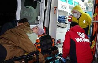 Polis helikopteri hamile kadın için havalandı