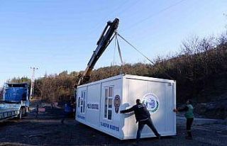 Polis noktası konteynırı yerine yerleştirildi