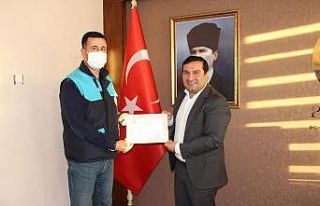 Projede emeği geçenlere teşekkür belgesi verildi