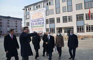 Rıdvan Mertöz Ortaokulu 115 günde tamamlandı