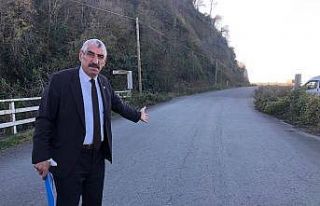 Rize’de yola şerit tepkisi