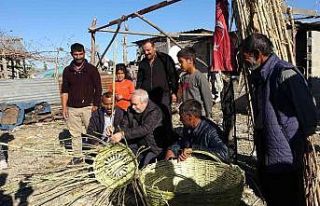 Romanların kamıştan sepetleri ekonomiye kazandırıldı