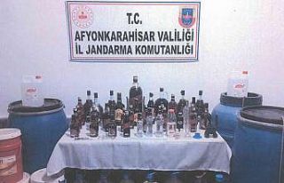 Sahte alkol operasyonunda 1 kişi gözaltına alındı