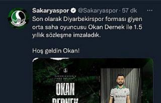 Sakaryaspor, Okan Dernek ile anlaştı