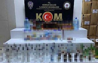 Samsun polisinden sahte içki operasyonu: 2 gözaltı