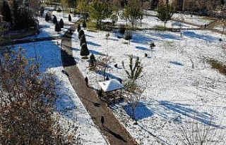 Şanlıurfa’da kar manzarası havadan görüntülendi