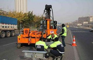 Şanlıurfa’da yollara ikaz lambası