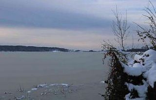 Sarıkum Gölü buz tuttu