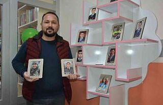 Şehitleri unutmadı, okulunda onlar için özel alan...