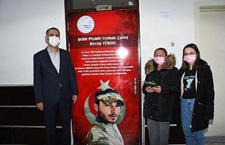 Şehitlerin isimleri okulda yaşatılacak