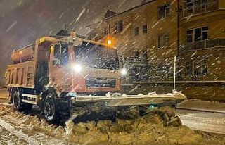 Selçuklu’da kar mesaisi