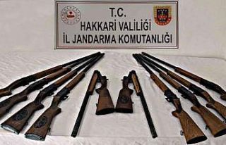 Şemdinli’de 10 adet av tüfeği ele geçirildi