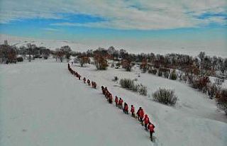 Sibirya soğuklarının etkili olduğu Ağrı’da...