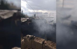 Siirt’te ahırda çıkan yangında 5 hayvan telef...